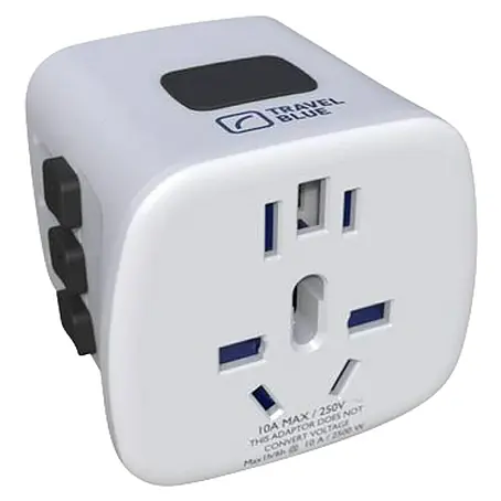 Adaptador de viaje universal 150 países
