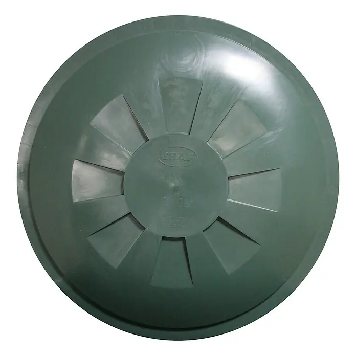 Garantia Basic Line Deckel - Passend für: 210 l Regentonnen Rund, Kunststoff - Grüner GRAF Regentonnen-Deckel, ideal zum Abdecken und Schützen Ihres Regenwassertanks vor Verschmutzungen und Laub.