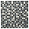 Mosaikfliese Quadrat Crystal Mix XCM M780 (30 x 30 cm, Schwarz, Glänzend)
