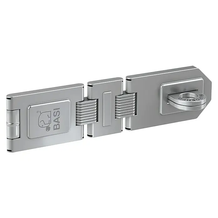 Basi Sicherheitsüberfalle SF 50 - L x B: 195 x 47 mm, Verzinkt - BASI-Überfalle aus robustem Metall für erhöhte Sicherheit. Ideal zum Verschließen von Türen, Toren und vielem mehr.