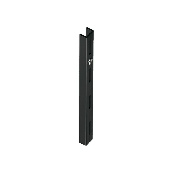 Element System Classic Guía para la pared EL 50 (Largo: 14,5 cm, Específico para: Soporte con trama de 50 mm, Sistema de un solo orificio, Negro)