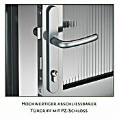 KGT Gewächshaus Dahlie IV (Außenmaß inkl. Dachüberstand (B x T): 297 x 429 cm, Material Seitenwand: Kunststoff, 16 mm, Tannengrün) | BAUHAUS