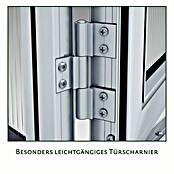 KGT Gewächshaus Dahlie IV (Außenmaß inkl. Dachüberstand (B x T): 297 x 429 cm, Material Seitenwand: Kunststoff, 16 mm, Tannengrün) | BAUHAUS