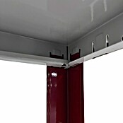 Regalux Schwerlastregal (Traglast pro Boden: 65 kg, Anzahl Böden: 5 Stk., Stecken, Grau/Rot) | BAUHAUS