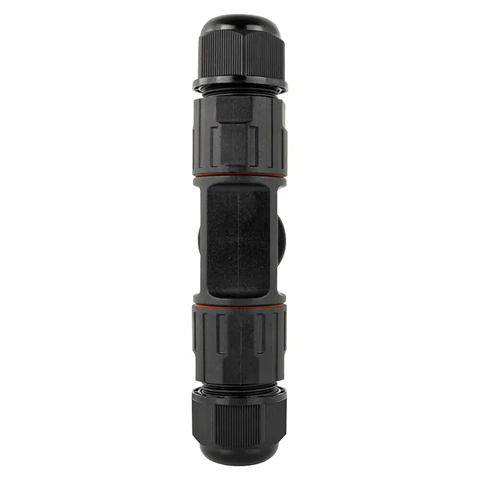 REV Kabelverbinder für Kabeldurchmesser: 9-11 mm schwarz - IP68 - Schwarzer wasserdichter Kabelverbinder, ideal für den Außenbereich. Robuste Konstruktion sorgt für zuverlässigen Schutz Ihrer elektrischen Verbindungen.
