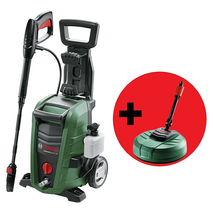 Bosch Visokotlačni čistač Aquatak 130 + četka za terasu Aquasurf 250  (1.700 W, Maksimalni tlak: 130 bar) | BAUHAUS