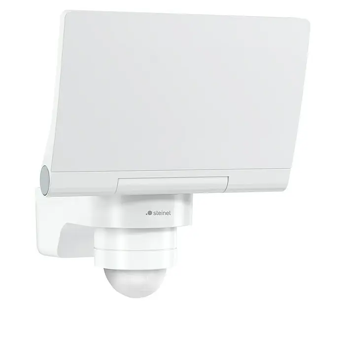 Steinel LED-Außenwandleuchte XLED Protect - 13,6 W, 16,1 x 18 x 21,8 cm, Weiß, IP44 - Weiße Steinel Außenleuchte mit Bewegungsmelder, ideal für die Beleuchtung von Hauswänden und Einfahrten. Modernes Design für den Außenbereich.