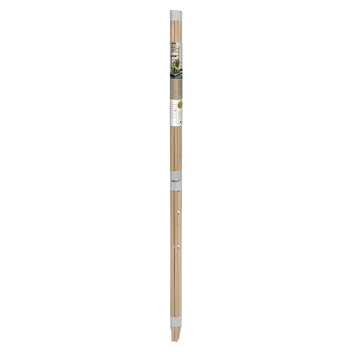 Windhager Rankhilfe - B x H: 60 x 120 cm, Holz - Bündel heller Holz-Rankstäbe mit Produktetikett, zur Unterstützung von Kletterpflanzen.