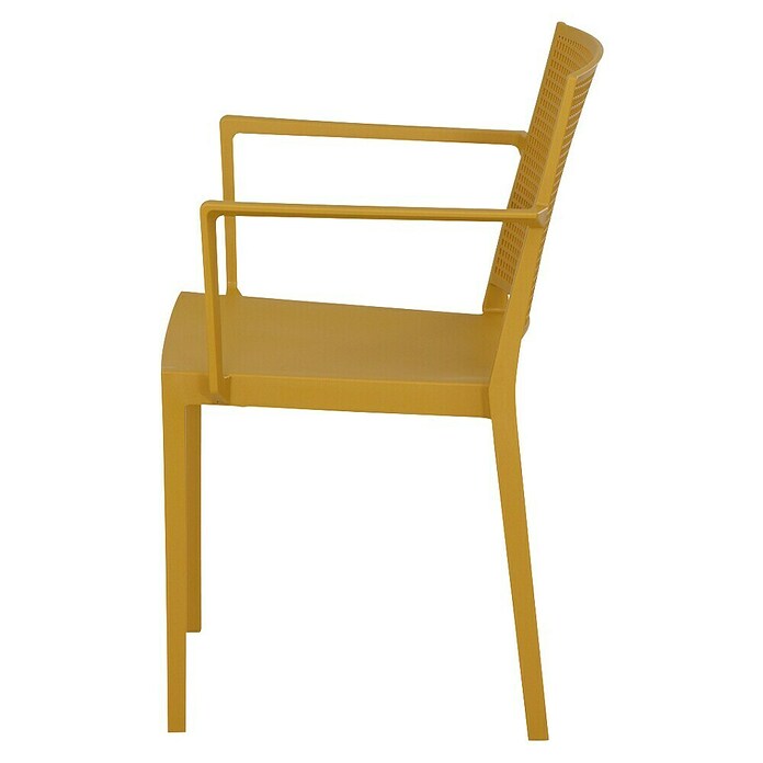 Siena Garden Urban Lights Stapelsessel Set Square (L x B x H: 56 x 56 x 80 cm, Mustard, Gesamtstückzahl: 10 Stk.) | BAUHAUS