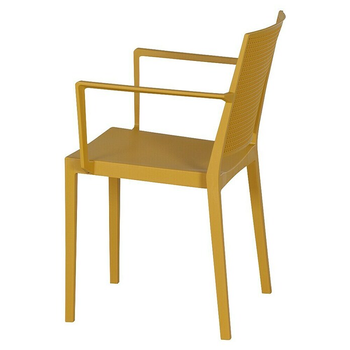 Siena Garden Urban Lights Stapelsessel Set Square (L x B x H: 56 x 56 x 80 cm, Mustard, Gesamtstückzahl: 10 Stk.) | BAUHAUS