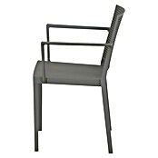 Siena Garden Urban Lights Gartenmöbel-Set Square Sessel/Paco Tisch (Sessel (L x B x H): 56 x 56 x 80 cm, Tisch (L x B x H): 140 x 90 x 71 cm, 5 -tlg., Polypropylen, Melamin, Grau/Anthrazit) | BAUHAUS