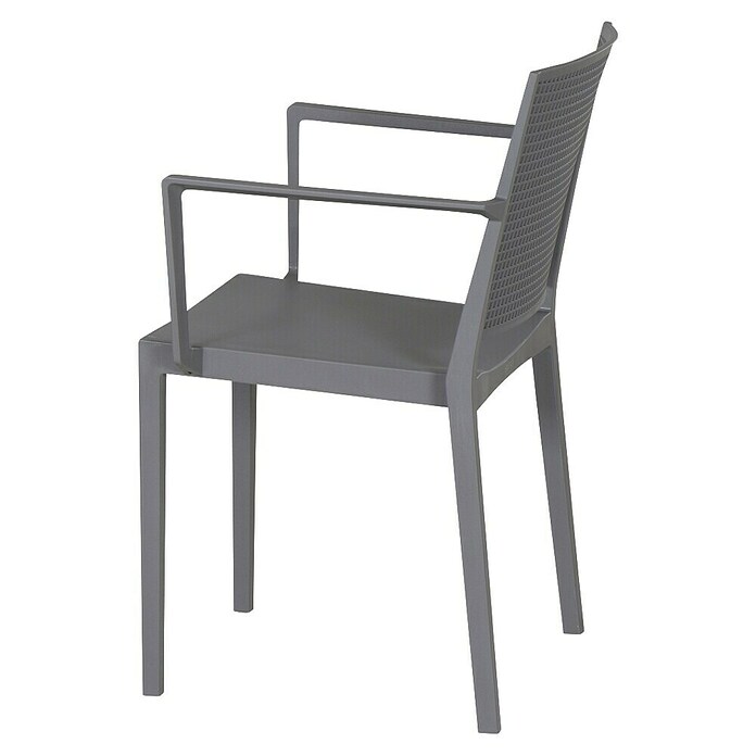 Siena Garden Urban Lights Gartenmöbel-Set Square Sessel/Paco Tisch (Sessel (L x B x H): 56 x 56 x 80 cm, Tisch (L x B x H): 140 x 90 x 71 cm, 5 -tlg., Polypropylen, Melamin, Grau/Anthrazit) | BAUHAUS