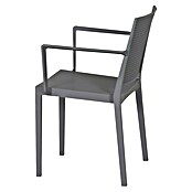 Siena Garden Urban Lights Gartenmöbel-Set Square Sessel/Paco Tisch (Sessel (L x B x H): 56 x 56 x 80 cm, Tisch (L x B x H): 140 x 90 x 71 cm, 5 -tlg., Polypropylen, Melamin, Grau/Anthrazit) | BAUHAUS