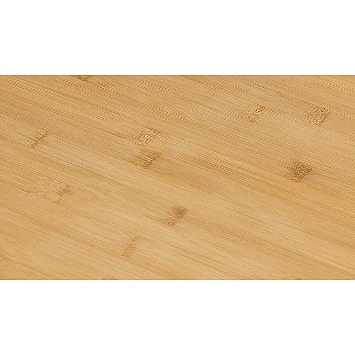 CUCINE Schneidebrett - Bambus, 55 x 40 x 1,2 cm - Nahaufnahme einer hellbraunen Bambus-Schneidebrett-Textur mit subtilen Maserungen und Knoten.