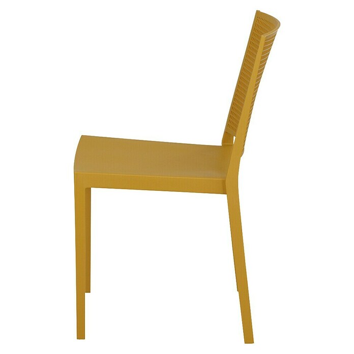Siena Garden Urban Lights Stapelstuhl Set Square (L x B x H: 56 x 56 x 80 cm, Mustard, Gesamtstückzahl: 4 Stk.) | BAUHAUS