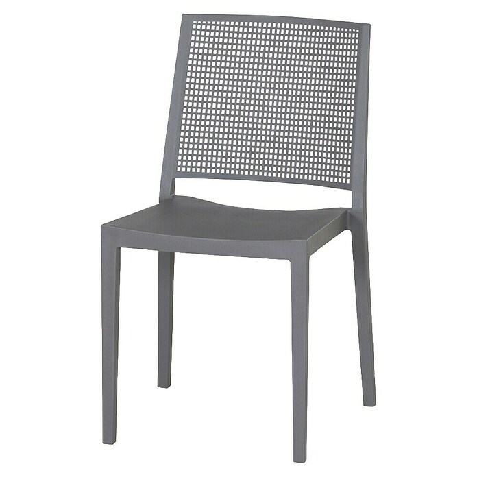 Siena Garden Urban Lights Gartenmöbel-Set Square Stuhl/Sola Tisch (5 -tlg., Polypropylen, Grau/Anthrazit, ⌀ 80 cm) | BAUHAUS