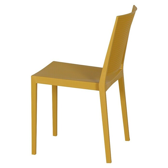 Siena Garden Urban Lights Stapelstuhl Set Square (L x B x H: 56 x 56 x 80 cm, Mustard, Gesamtstückzahl: 4 Stk.) | BAUHAUS