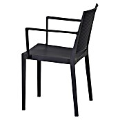 Siena Garden Urban Lights Gartenmöbel-Set Square Sessel/Paco Tisch (Sessel (L x B x H): 56 x 56 x 80 cm, Tisch (L x B x H): 70 x 70 x 71 cm, 3 -tlg., Polypropylen, Melamin, Anthrazit) | BAUHAUS