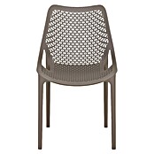 Siena Garden Urban Lights Gartenmöbel-Set District Sessel/Paco Tisch (Tisch (L x B x H): 140 x 90 x 71 cm, Sessel (L x B x H): 50 x 60 x 81 cm, 5 -tlg., Melamin, Polypropylen, Taupe/Anthrazit, Stapelbar) | BAUHAUS