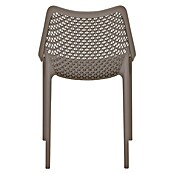 Siena Garden Urban Lights Gartenmöbel-Set District Sessel/Paco Tisch (Tisch (L x B x H): 140 x 90 x 71 cm, Sessel (L x B x H): 50 x 60 x 81 cm, 5 -tlg., Melamin, Polypropylen, Taupe/Anthrazit, Stapelbar) | BAUHAUS