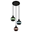 Globo Pendelleuchte rund Zumba (25 W, Ø x H: 25 x 120 cm, Grün/Petrol/Bronze, Schwarz, E27) | BAUHAUS