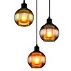 Globo Pendelleuchte rund Zumba (25 W, Ø x H: 25 x 120 cm, Grün/Petrol/Bronze, Schwarz, E27) | BAUHAUS