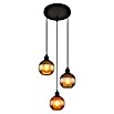 Globo Pendelleuchte rund Zumba (25 W, Ø x H: 25 x 120 cm, Grün/Petrol/Bronze, Schwarz, E27) | BAUHAUS