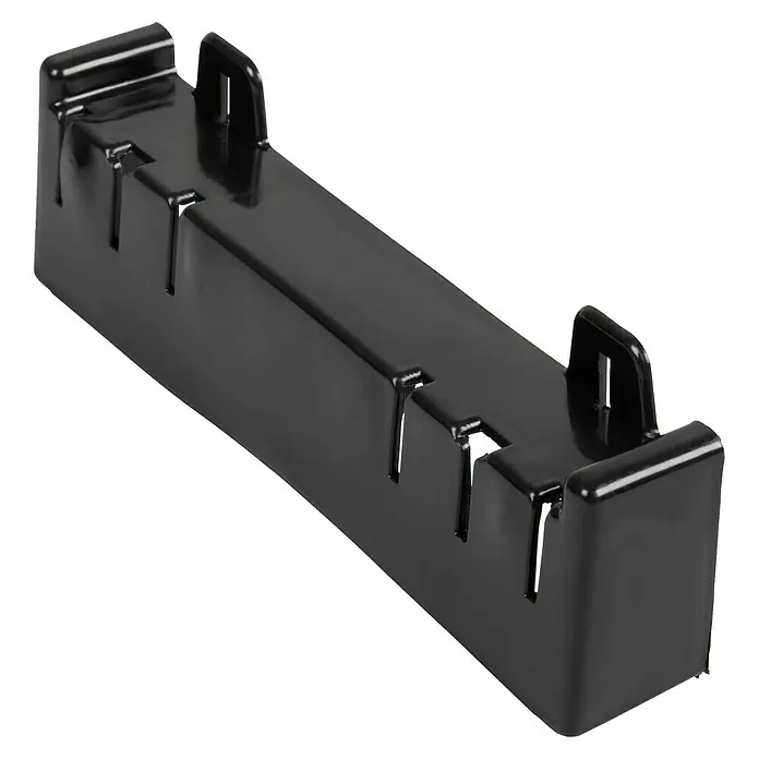 Windhager Mäuseköderbox 2 in 1 - Kunststoff - Eine schwarze Gehrungslade, ein Werkzeug zum präzisen Sägen von Winkeln, ideal für Holzbearbeitungsprojekte und Heimwerker.