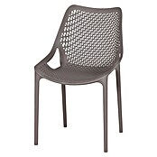 Siena Garden Urban Lights Gartenmöbel-Set District Sessel/Paco Tisch (Tisch (L x B x H): 140 x 90 x 71 cm, Sessel (L x B x H): 50 x 60 x 81 cm, 5 -tlg., Melamin, Polypropylen, Taupe/Anthrazit, Stapelbar) | BAUHAUS
