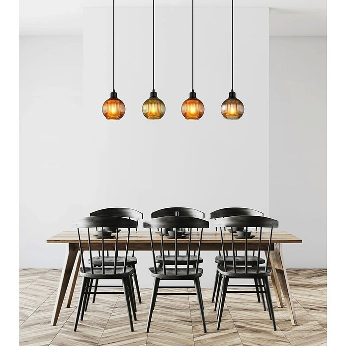 Globo Hängelampe Zumba (25 W, Grün/Bronze/Petrol, Schwarz, 80 x 15 x 120 cm, E27) | BAUHAUS
