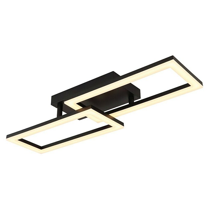 Globo LED stropna svjetiljka Sapena  (20 W, D x Š x V: 61,4 x 19,5 x 9 cm, Crna, Topla bijela) | BAUHAUS
