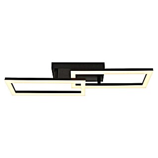 Globo LED stropna svjetiljka Sapena (20 W, D x Š x V: 61,4 x 19,5 x 9 cm, Crna, Topla bijela)