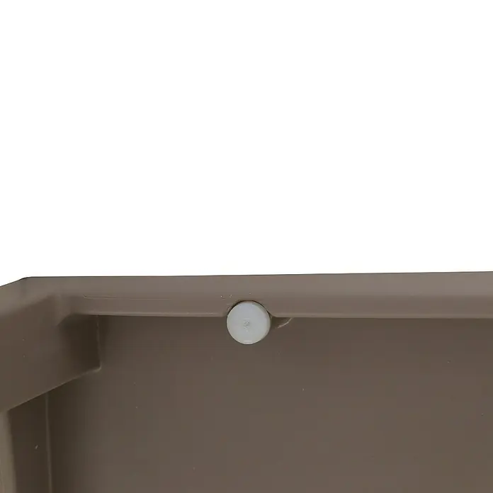 Siena Garden Urban Lights Stapelstuhl Lane - Polypropylen, Stapelbar, Taupe, B x T x H: 46 x 56 x 80 cm - Nahaufnahme einer stilvollen braunen Box mit einem eleganten weißen Akzent, perfekt für Ordnung und Design.