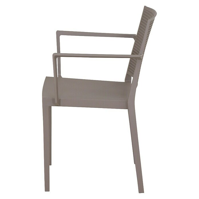 Siena Garden Urban Lights Gartenmöbel-Set Square Sessel/Paco Tisch (Sessel (L x B x H): 56 x 56 x 80 cm, Tisch (L x B x H): 140 x 90 x 71 cm, 5 -tlg., Polypropylen, Melamin, Taupe/Anthrazit) | BAUHAUS