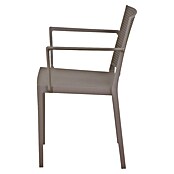 Siena Garden Urban Lights Gartenmöbel-Set Square Sessel/Paco Tisch (Sessel (L x B x H): 56 x 56 x 80 cm, Tisch (L x B x H): 140 x 90 x 71 cm, 5 -tlg., Polypropylen, Melamin, Taupe/Anthrazit) | BAUHAUS