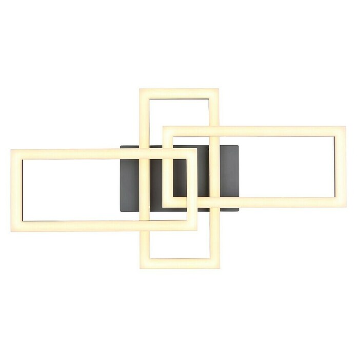 Globo LED stropna svjetiljka Sapena  (24 W, D x Š x V: 61,4 x 34,1 x 9,3 cm, Topla bijela) | BAUHAUS