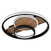 Globo LED-Deckenleuchte Pikara (24 W, Ø x H: 34,5 x 6 cm, Braun/Schwarz, Warmweiß) | BAUHAUS