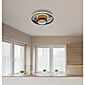Globo LED-Deckenleuchte Pikara (24 W, Ø x H: 34,5 x 6 cm, Braun/Schwarz, Warmweiß) | BAUHAUS