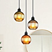 Globo Okrugla viseća svjetiljka Zumba  (25 W, Ø x V: 25 x 120 cm, Raznobojno, Crna, E27) | BAUHAUS