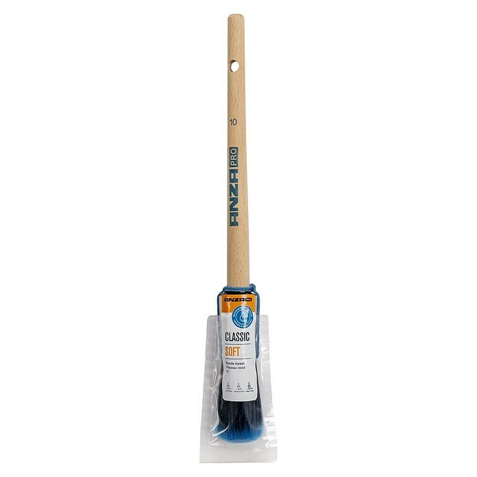 Anza Pro Ronde kwast Classic Soft (Penseelmaat: R10, Vorm borstelkop: Rond) | BAUHAUS