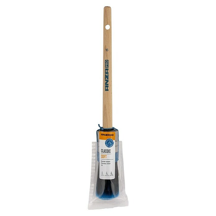 Anza Pro Ronde kwast Classic Soft (Penseelmaat: R16, Vorm borstelkop: Rond) | BAUHAUS