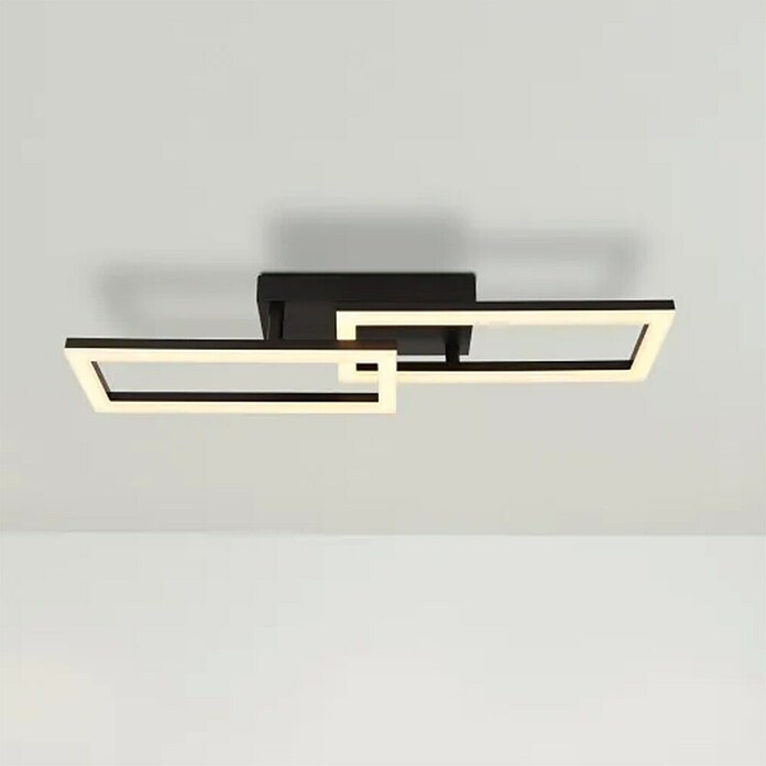 Globo LED stropna svjetiljka Sapena  (20 W, D x Š x V: 61,4 x 19,5 x 9 cm, Crna, Topla bijela) | BAUHAUS