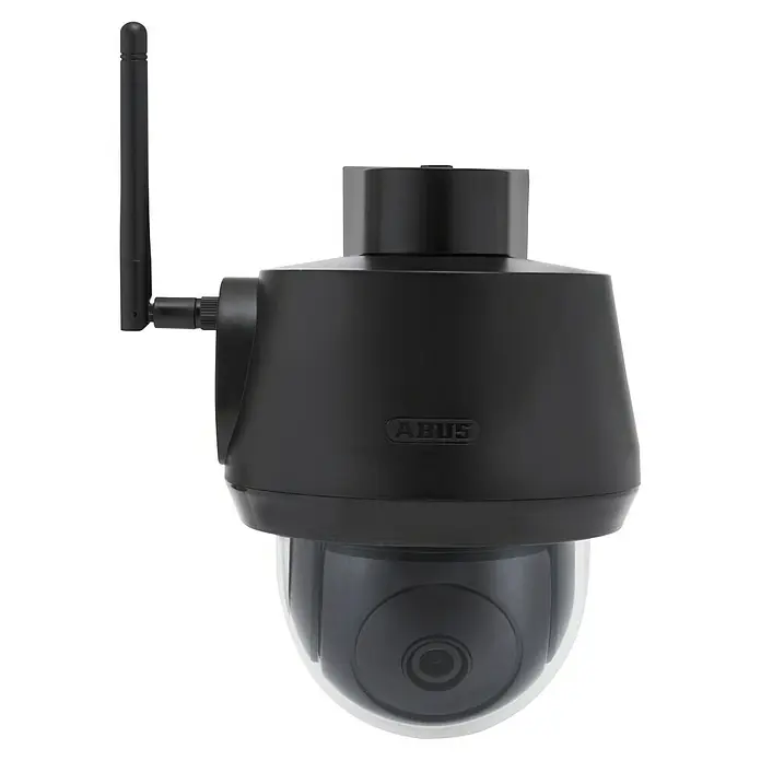 Abus Überwachungskamera Zusatzkamera Easylook PPDF17620 - Auflösung: 1.024 x 600 Pixel, Schwarz - Schwarze ABUS Überwachungskamera mit Antenne.