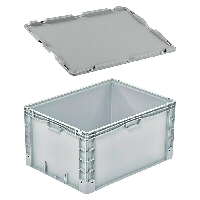 Surplus Systems Caja de almacenaje Eurobox (L x An x Al: 80 x 60 x 42 cm, Capacidad volumétrica: 176 l, Plástico) | BAUHAUS