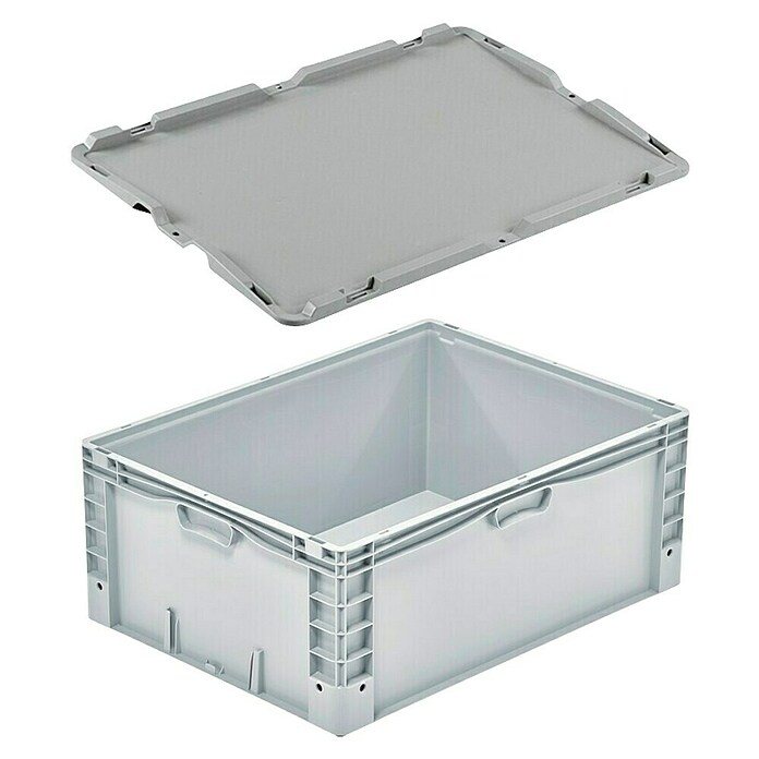 Surplus Systems Caja de almacenaje Eurobox (L x An x Al: 80 x 60 x 32 cm, Capacidad volumétrica: 132 l, Plástico) | BAUHAUS