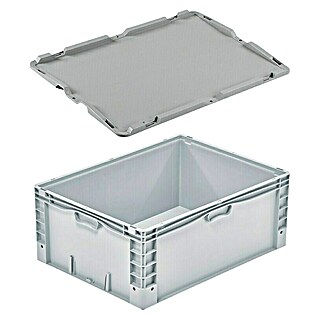 Surplus Systems Caja de almacenaje Eurobox (L x An x Al: 80 x 60 x 32 cm, Capacidad volumétrica: 132 l, Plástico)