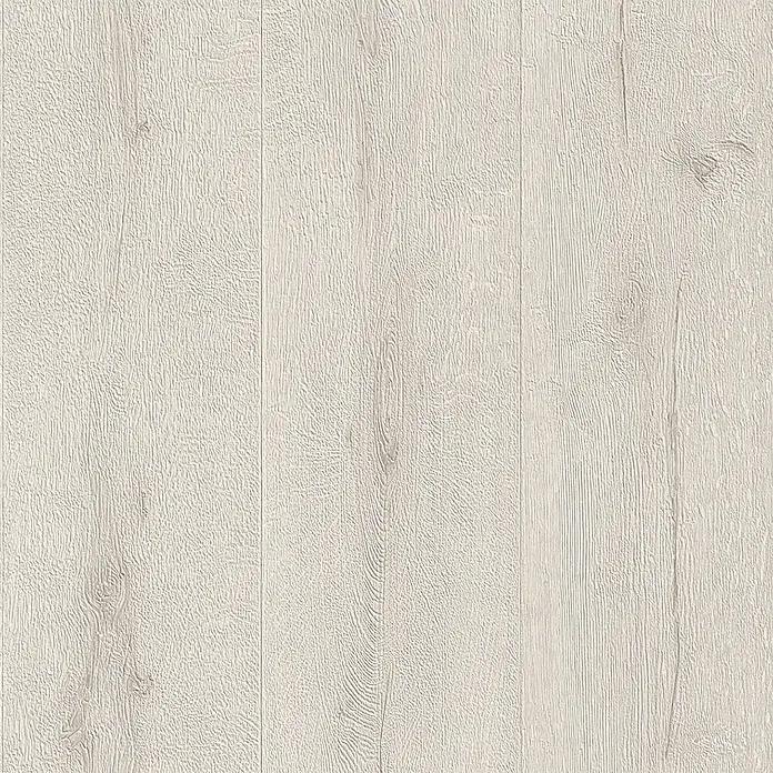 Rasch Vliestapete Holz I - Altweiß, Holzoptik, 10,05 x 0,53 m - Helle Holzboden-Textur. Die Textur des Holzes ist hell und gleichmäßig, mit feinen Maserungen, die eine natürliche und warme Atmosphäre schaffen.