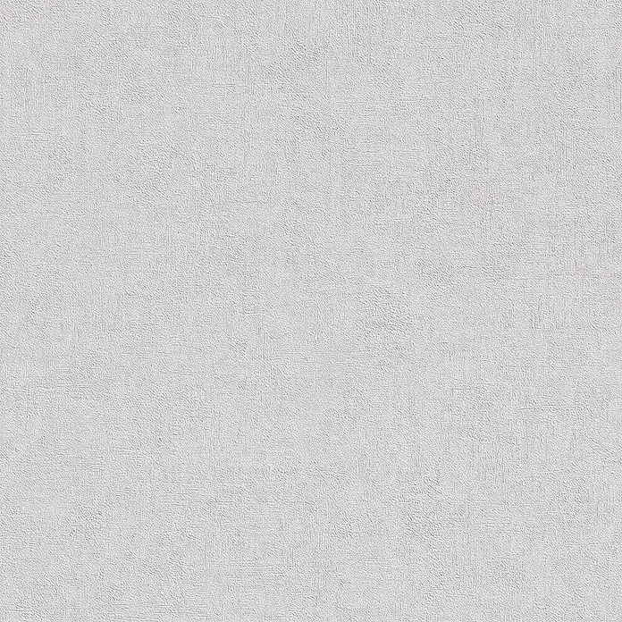 Rasch Vliestapete - Hellgrau, Uni, 10,05 x 0,53 m, Schimmernd - Detailaufnahme einer weißen, texturierten Wand, die eine subtile und minimalistische Ästhetik für moderne Innenräume bietet.