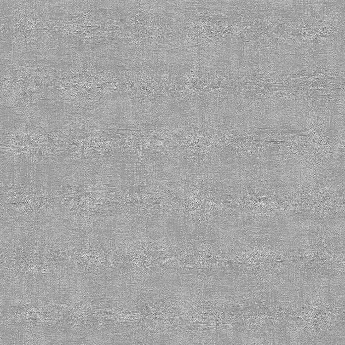 Rasch Vliestapete - Dunkelgrau, Uni, 10,05 x 0,53 m, Schimmernd - Grauer Stoff mit subtiler Textur. Ideal für Hintergründe, Textilien oder Designprojekte, die eine unaufdringliche Eleganz benötigen.