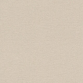 Rasch Vliestapete (Beige, Uni, 10,05 x 0,53 m, Gewebestruktur)